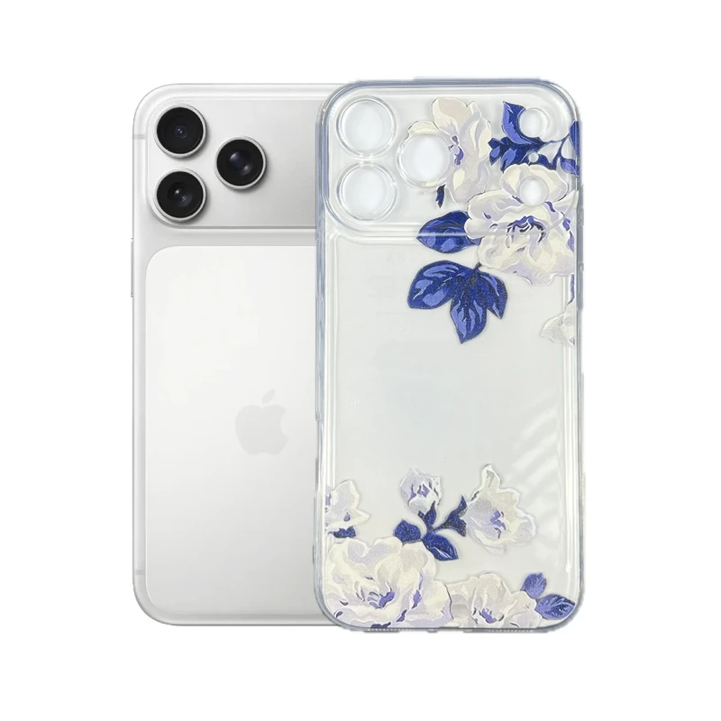 کاور طرح گل رز مناسب برای گوشی موبایل اپل iPhone 17 Pro Max