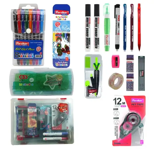 بسته لوازم تحریر پارسیکار مدل 901 مجموعه 18 عددی