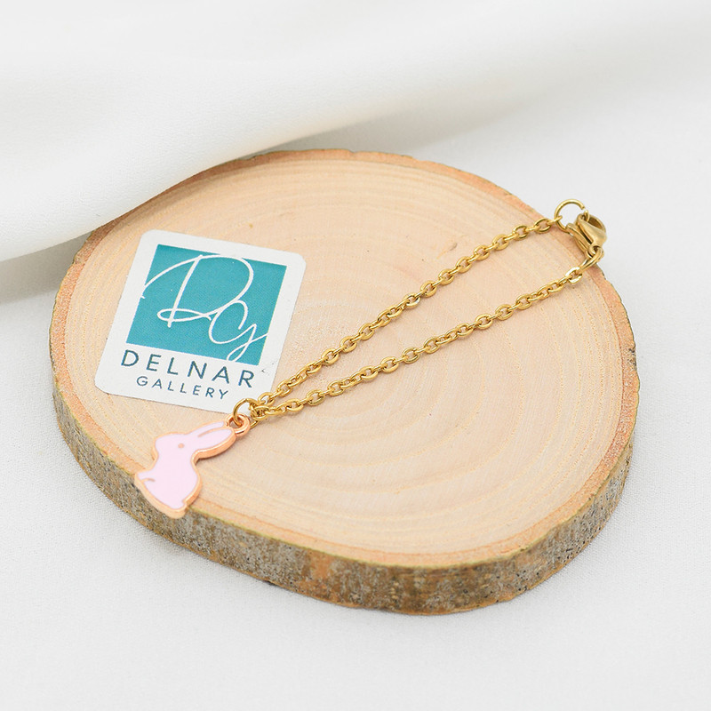 آویز ساعت زنانه دلنار گالری مدل خرگوش بانی