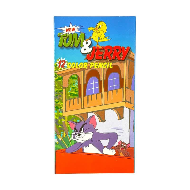 مداد رنگی 12 رنگ تام و جری مدل 123