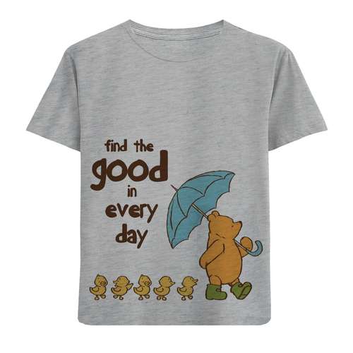 تی شرت پسرانه مدل خرس و چتر F295