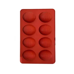 قالب شیرینی سیلیکونی طرح حلزون 8 خانه