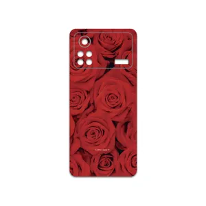 MAHOOT Red-Flower Cover Sticker for Xiaomi Poco X4 Pro 5G