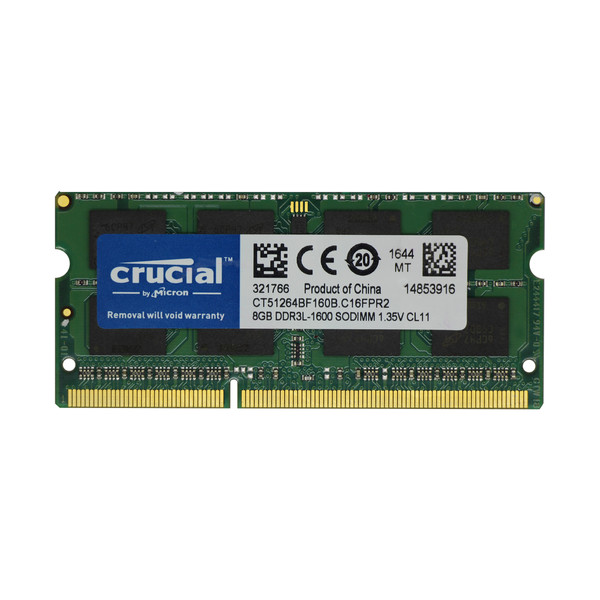 رم لپ تاپ DDR3L تک کاناله 1600 مگاهرتز CL11 کروشیال مدل CT ظرفیت 8 گیگابایت