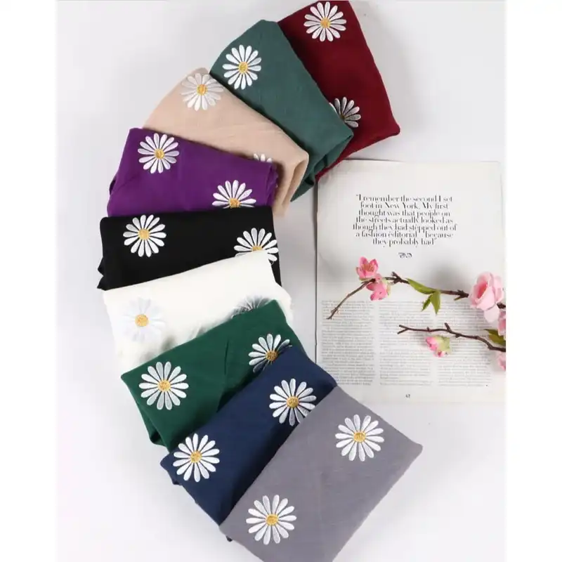 شال زنانه مدل نخی وال اسلپ بابونه