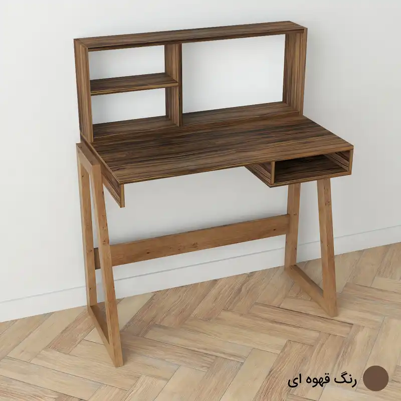 میز تحریر طرح کتابخانه دار مدل کاوه 1 کد BK-K1