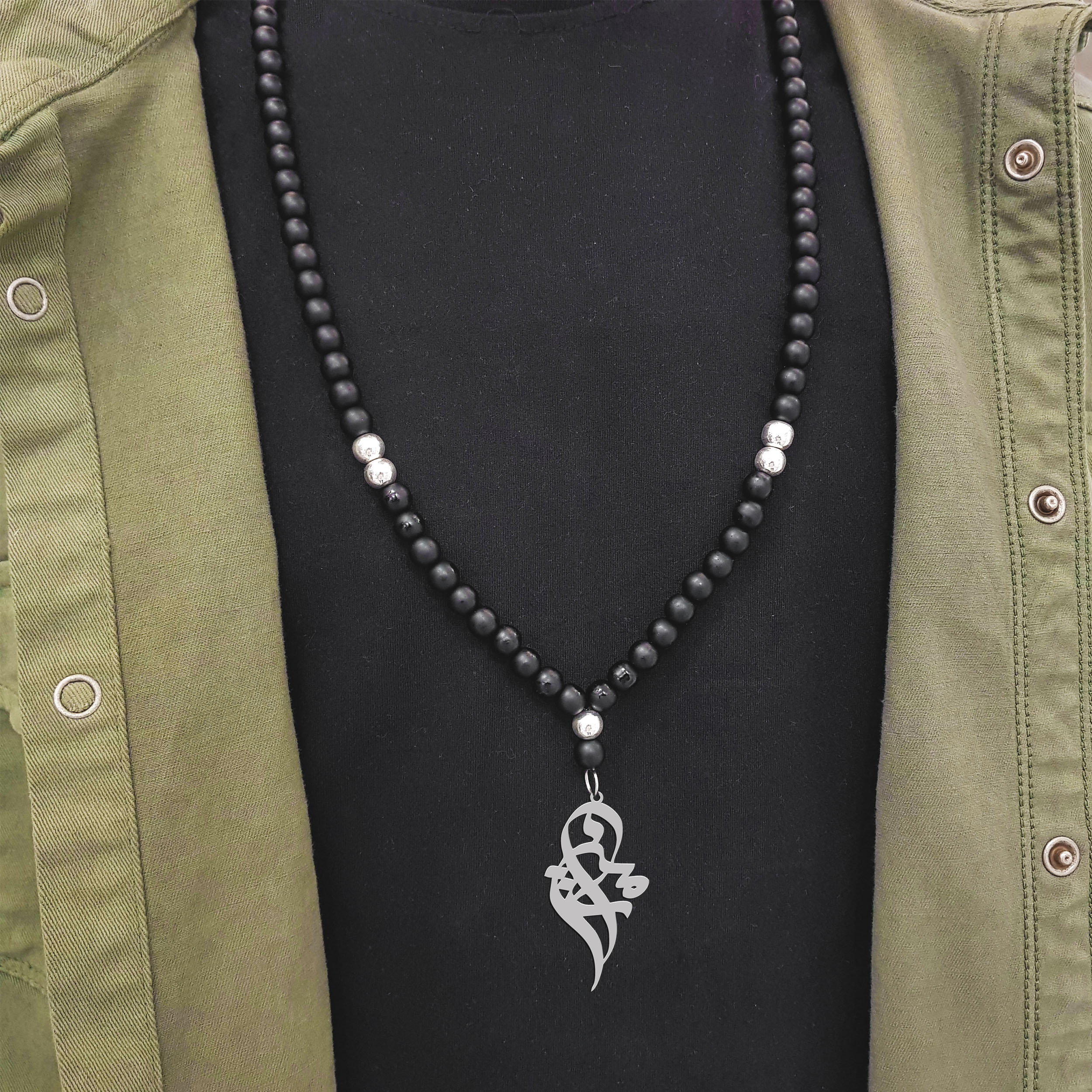 گردنبند نقره مردانه ترمه ۱ مدل رامین کد ma 1918 گردنبند نقره مردانه ترمه ۱ مدل رامین کد ma 1918