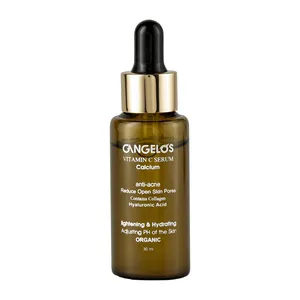 سرم آبرسان پوست گانگلوس مدل ویتامین C کلسیوم مناسب برای انواع پوست حجم 30 میلی‌لیتر