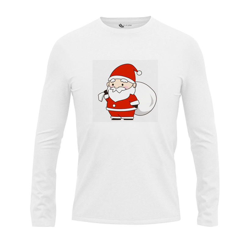 تی شرت آستین بلند مردانه مدل بابانوئل