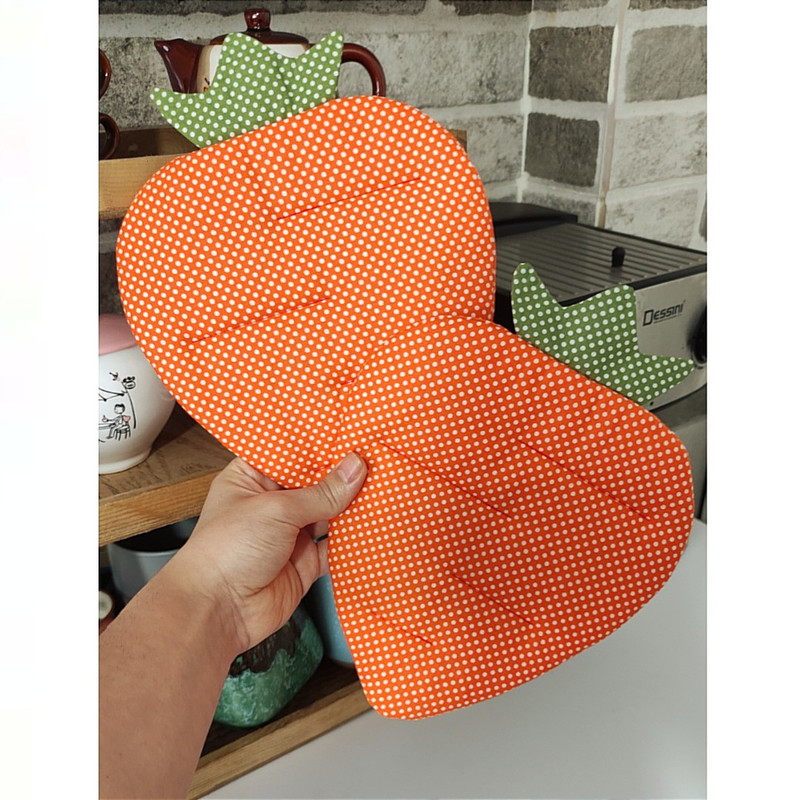 دستگیره آشپزخانه طرح هویج کد Sis02 بسته دو عددی