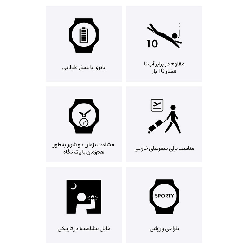 ساعت مچی دیجیتال کاسیو مدل AE-1400WH-1AVDF