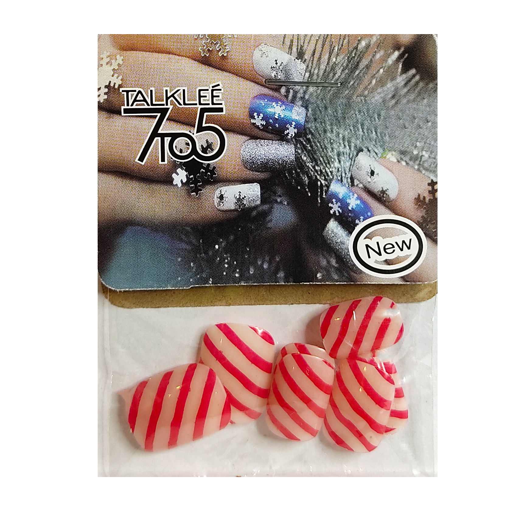 ناخن مصنوعی بچگانه تالکی کد 22 بسته 12 عددی