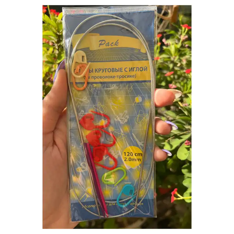 میل بافتنی مدل PACK-02 به همراه سنجاق نشانه گذار بافتنی و سوزن دوخت کاموا مجموعه 9 عددی