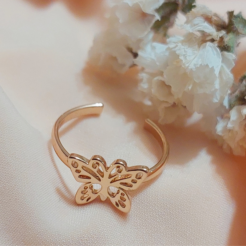 بند انگشتی زنانه مدل پروانه