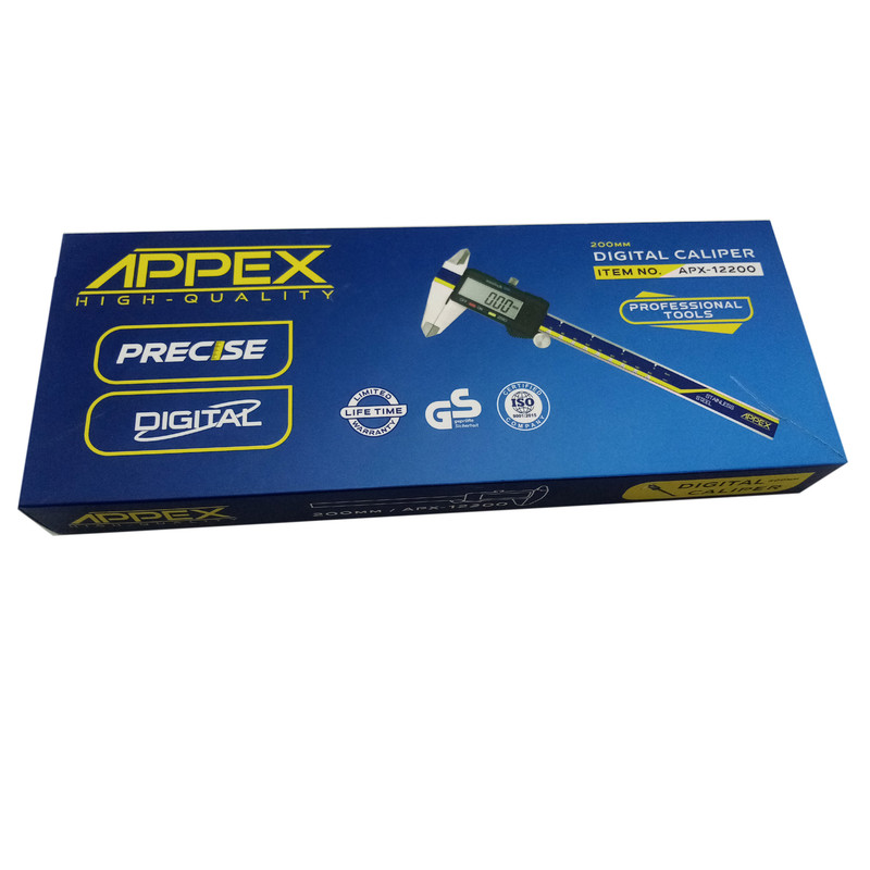 کولیس دیجیتال اپکس کد 200 گستره 0-200 میلی متر کولیس دیجیتال اپکس کد 200 گستره 0-200 میلی متر