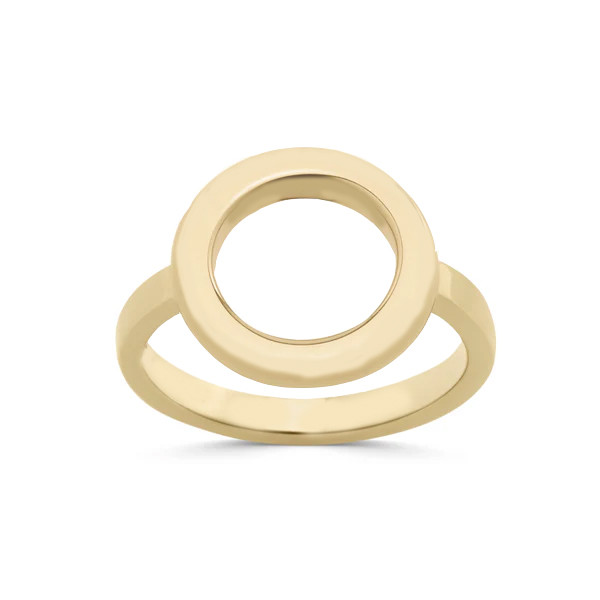 انگشتر طلا 18 عیار زنانه با طرح مینیمال دوست خوب مدل DK404 سایز 51