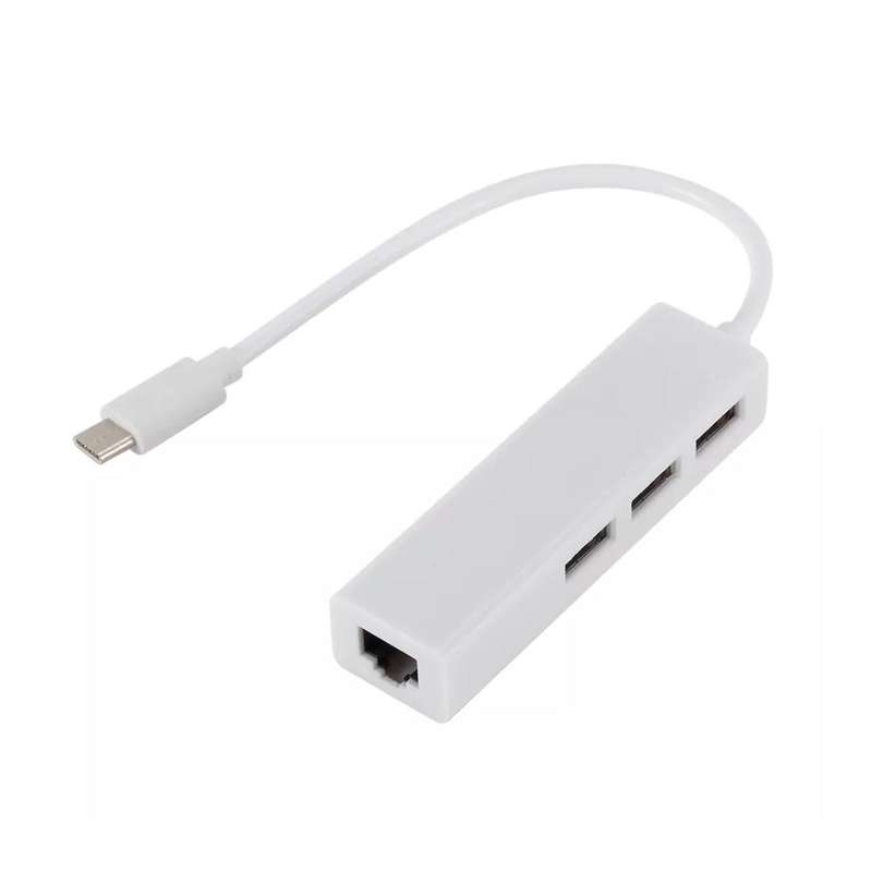 مبدل USB-C به LAN/USB2 مدل 3ports مبدل USB-C به LAN/USB2 مدل 3ports