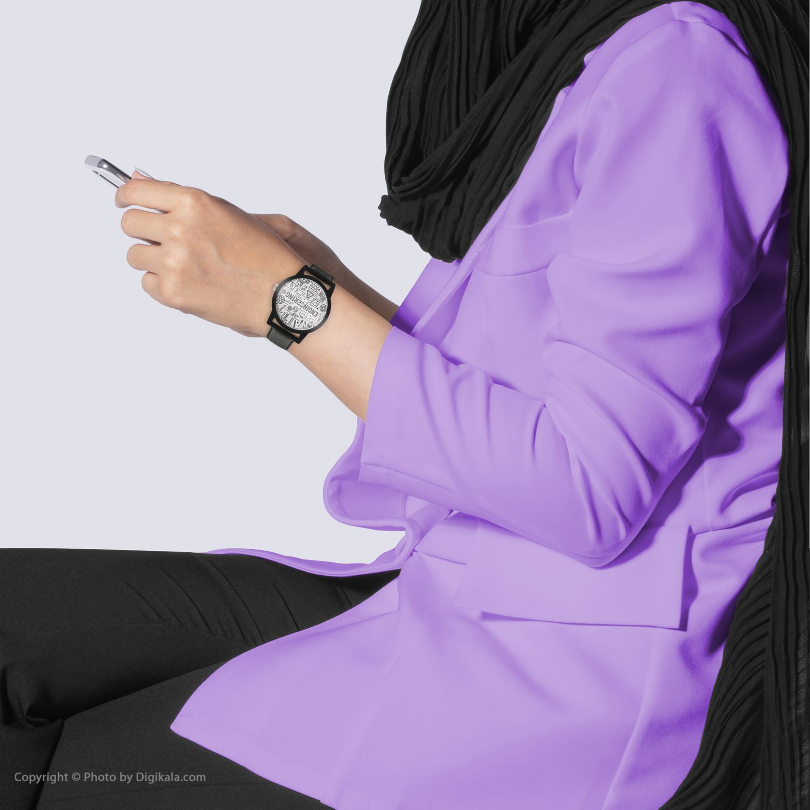 ساعت مچی عقربه ای والار طرح مهندسی کد LF2525 - - 5