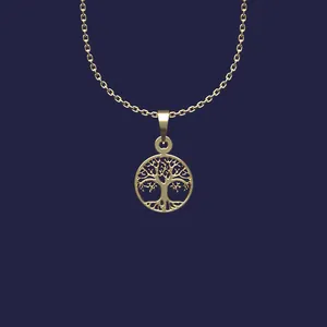 گردنبند طلا 18 عیار زنانه مدوپد مدل درخت کد Z2-1-1241