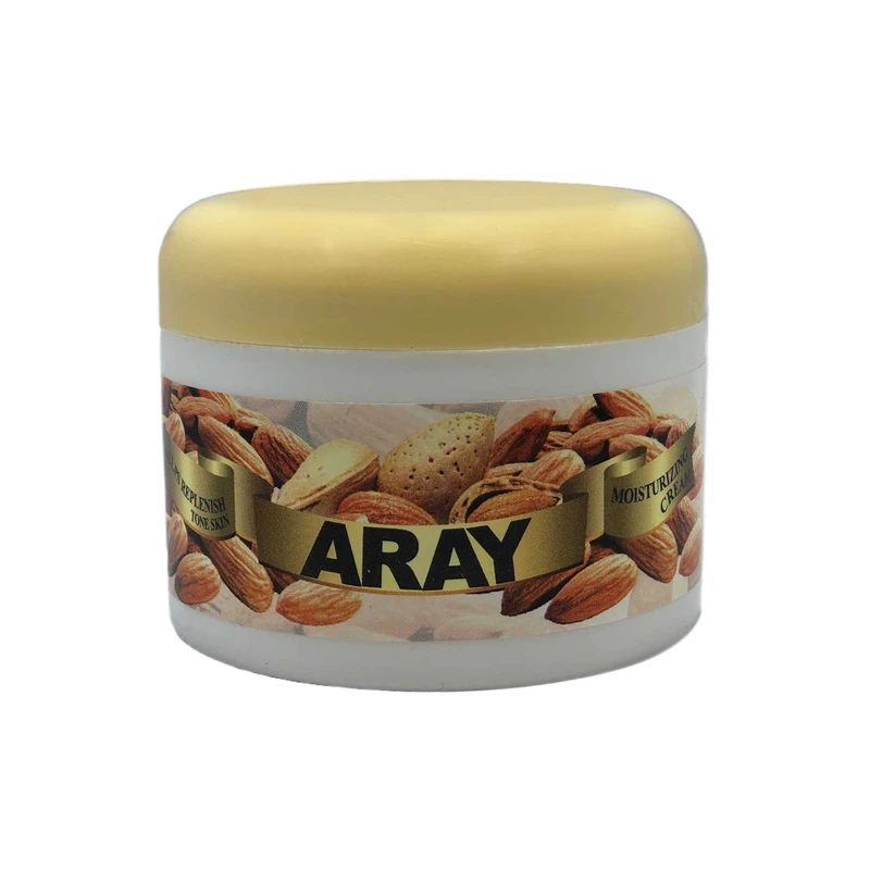 کرم مرطوب کننده دست و صورت آرای مدل بادام کد KL01  مناسب انواع پوست وزن 210 گرم