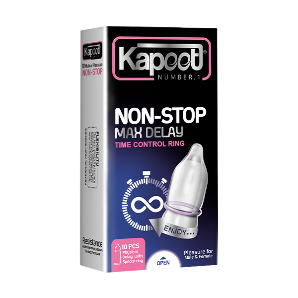 کاندوم کاپوت مدل NON-STOP بسته 10 عددی به همراه کاندوم کاپوت مدل Super Dotted And Ribbedd بسته 3 عددی کاندوم کاپوت مدل NON-STOP بسته 10 عددی به همراه کاندوم کاپوت مدل Super Dotted And Ribbedd بسته 3 عددی