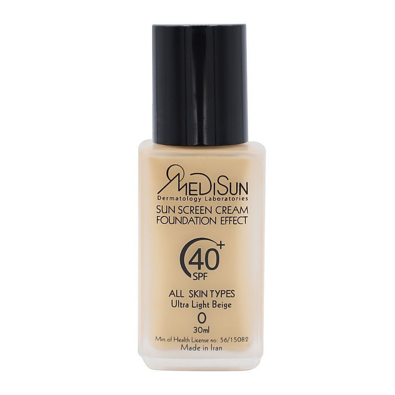 کرم ضد آفتاب رنگی مدیسان SPF40 مدل No 0 مناسب برای انواع پوست حجم 30 میلی لیتر