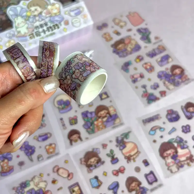 بسته لوازم تحریر مدل دختر و خرگوش مجموعه 12 عددی