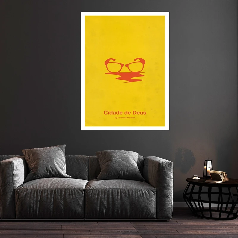 تابلو بکلیت طرح فیلم شهر خدا مدل قاب شاسی W-S9273