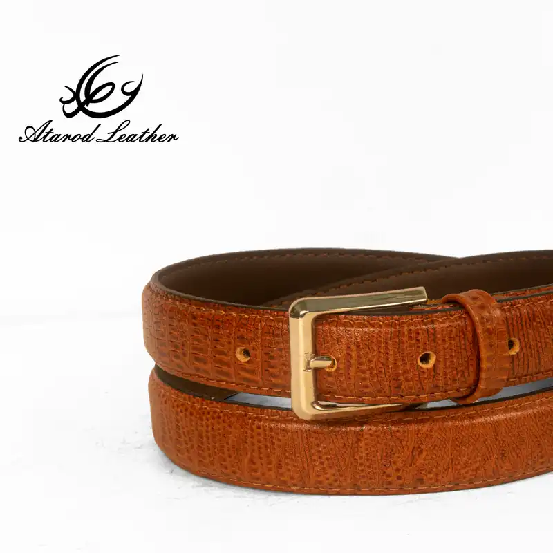 کمربند زنانه چرم عطارد مدل چرم طبیعی کد B44