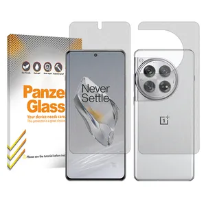 Panzer Glass Resistant model Matte screen protector suitable for OnePlus 12 mobile phone along with the back protector