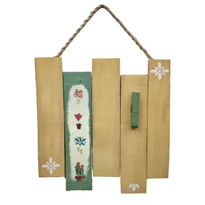 آویز چوبی مدل گل کد ۰۰۳