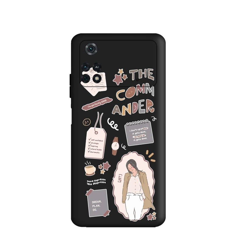 کاور قاب گارد طرح مد دخترانه کد t9121 مناسب برای گوشی موبایل شیائومی Poco M4 Pro 4G