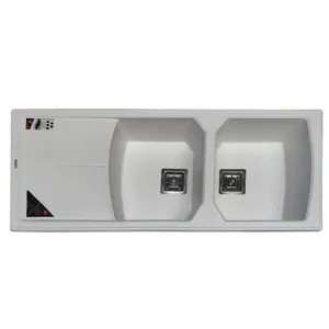 سینک ظرفشویی گرانیت توکار دو لگنه پارادایز مدل ITALY-401-WAKlil