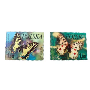 تمبر یادگاری مدل پروانه کد bc-1428 مجموعه 2 عددی