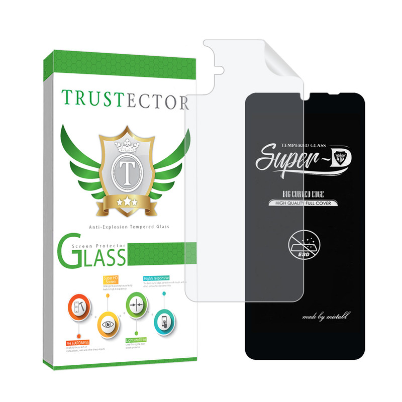 محافظ صفحه نمایش تراستکتور مدل SUPNABKTR مناسب برای گوشی موبایل سامسونگ Galaxy A05 به همراه محافظ پشت گوشی هیدروژل   