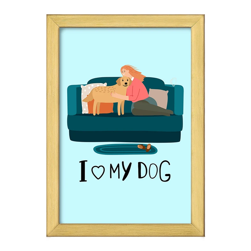 تابلو خندالو طرح حمایت از حیوانات کد 27385