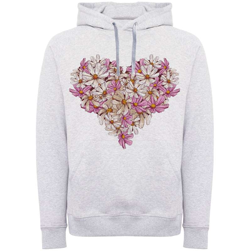 هودی زنانه مدل قلب گلی A40