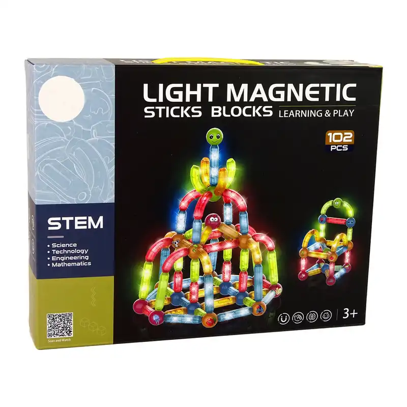 ساختنی مدل بلوک های مغناطیسی درخشان کد 102