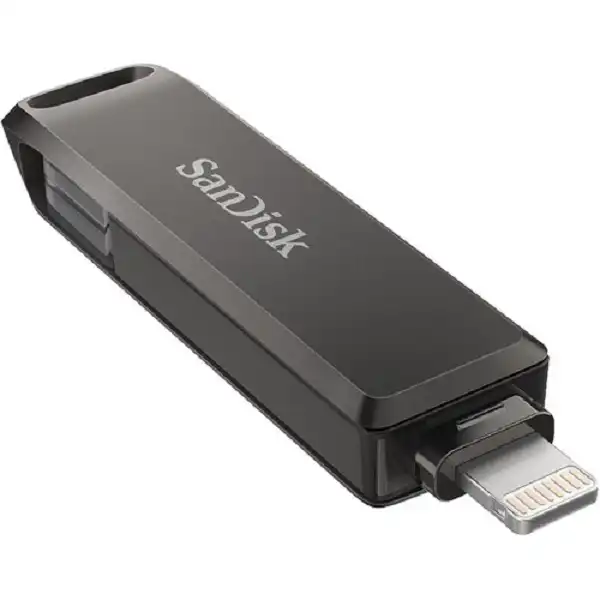 فلش مموری لایتنینگ و USB3.1 سن دیسک مدل IXPAND LUXE ظرفیت 128 گیگابایت