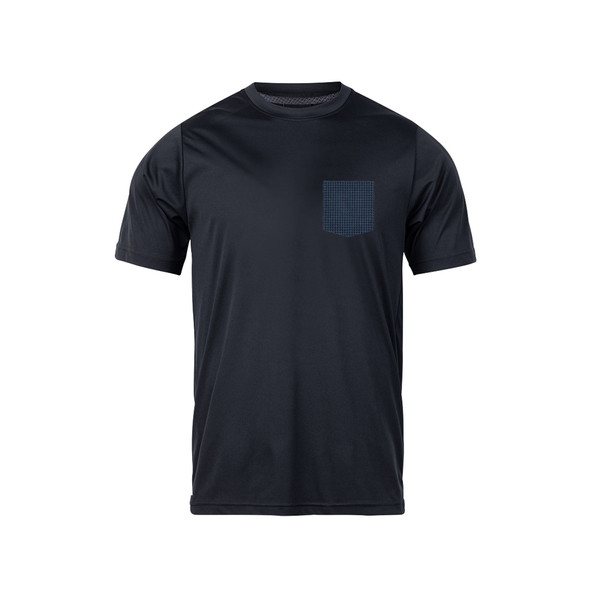 تی شرت آستین کوتاه مردانه رانژ مدل  جیب دار 23RA04 - 402 رنگ مشکی