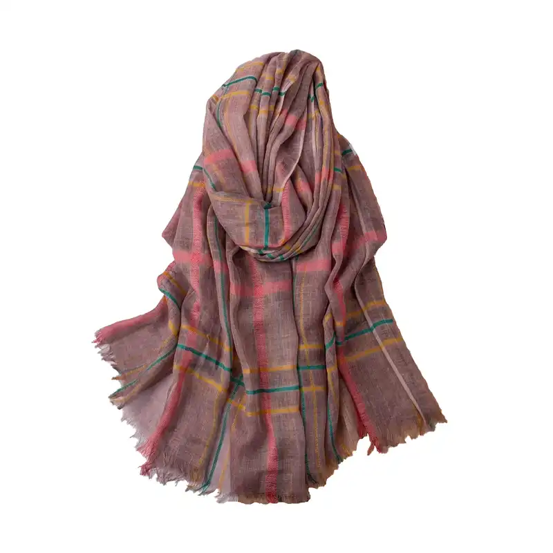 شال زنانه مدل چهارخانه