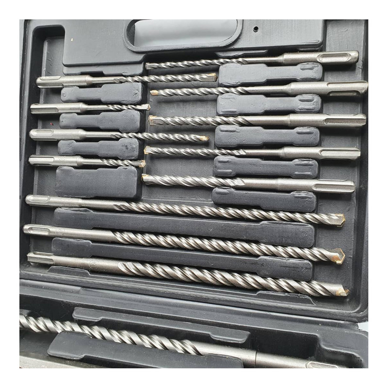 قلم و مته چهار شیار باس مدل LIFE -STYLE مجموعه 18 عددی