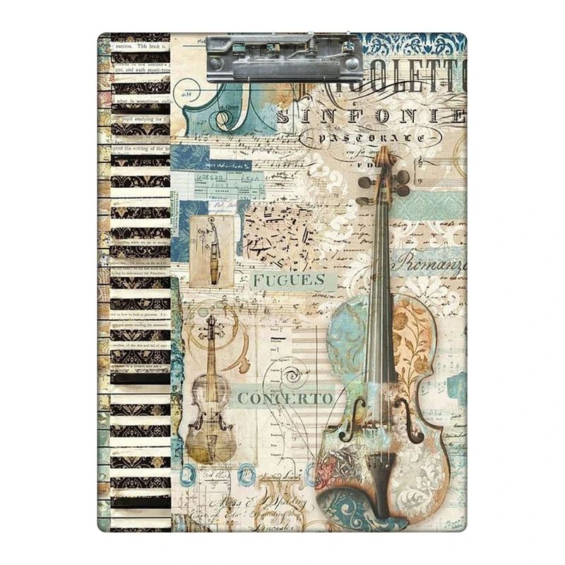 تخته شاسی طرح گیتار و پیانو نوستالژی کد 5246705 سایز A4