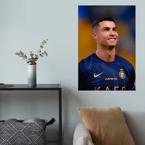 پوستر گوفی مدل کریستیانو رونالدو بازیکن فوتبال طرح CR7 Cristiano Ronaldo Football کد SMIL12