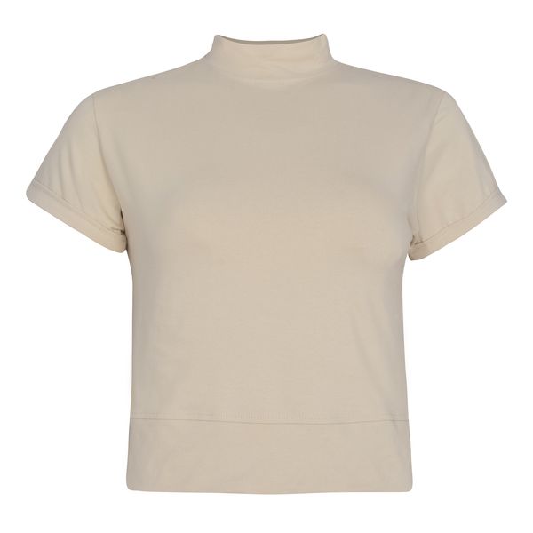 کراپ‌ تی‌شرت آستین کوتاه زنانه کانتکس مدل 9879-9