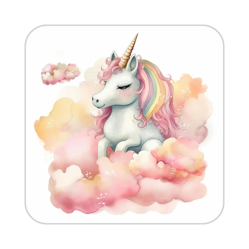 زیر لیوانی کاکتی طرح اسب تک شاخ و یونیکورن مدل mp32254