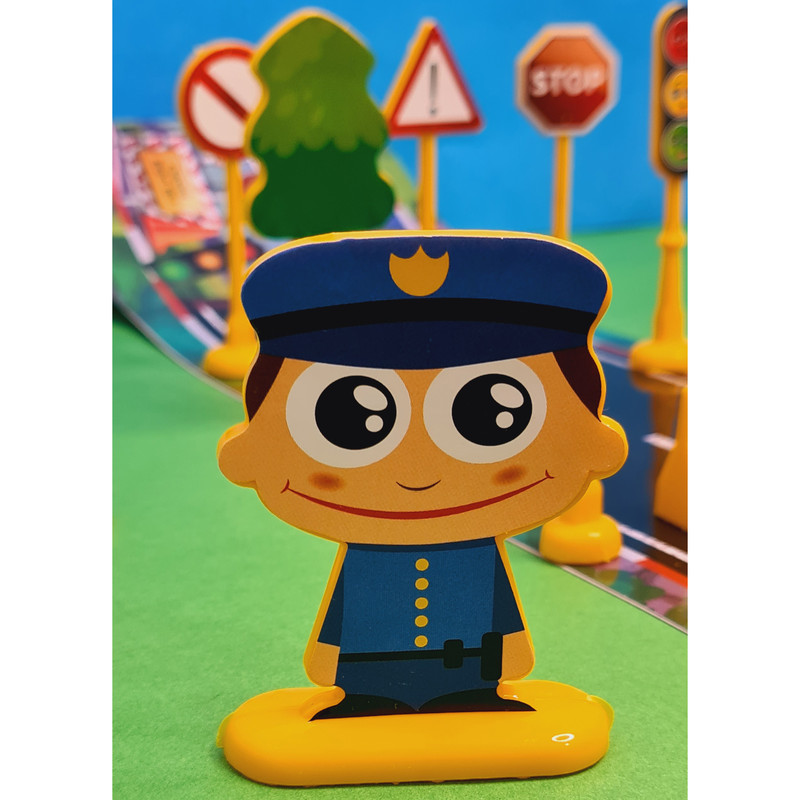 بازی آموزشی مدل شهر علائم مجموعه 17 عددی