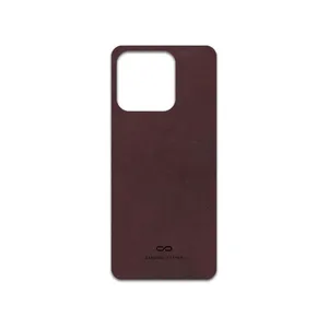 MAHOOT Matte-Dark-Brown-Leather Cover Sticker for Honor X8a