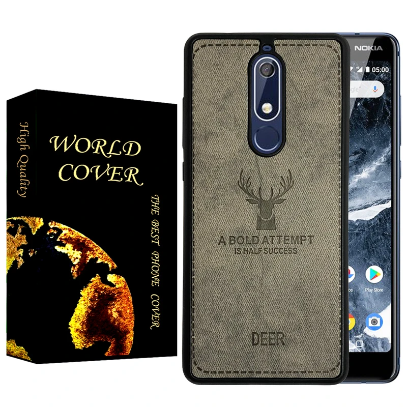 کاور دنیای قاب مدل گوزنی کد Deer مناسب برای گوشی موبایل نوکیا Nokia 5.1