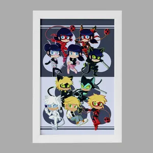 تابلو خندالو مدل دختر کفشدوزکی کد 25045